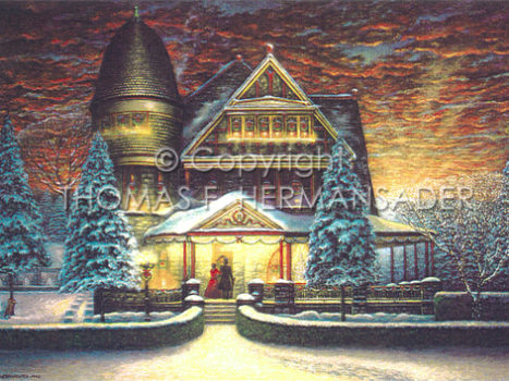 Painting of mansion