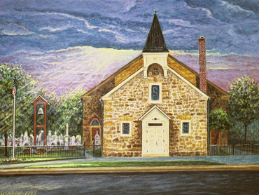 Painting of church