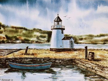 Painting of lighthouse