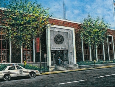 Painting of police station